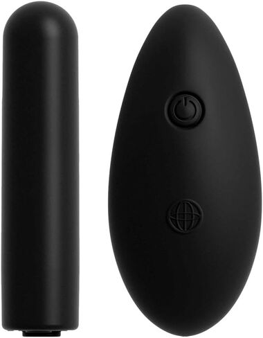 Anal Plug with Remote-Control Vibrating Bullet - Bowtie Bikini - Black - XL - XXL in Saudi Arabia