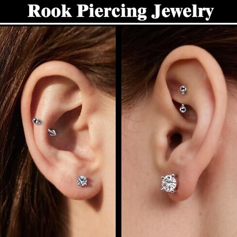 Intera الجراحية الصلب 16G الحاجب ثقب المجوهرات العمودي Labret الشفاه خواتم مجوهرات للنساء الرجال منحني الحديد روك Daith ثقب المجوهرات 6 مم / 8 مم / 10 مم / 12 مم in Kuwait