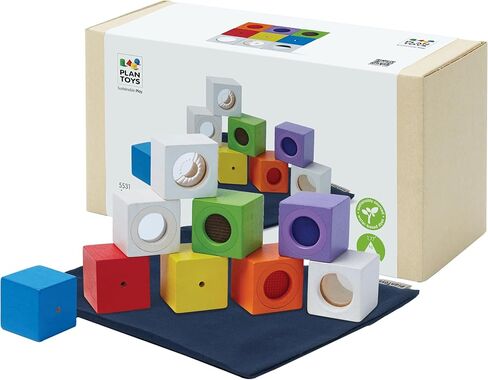 PlanToys Wooden Sensory Tumbling Baby Development Toy (5242) | Sustainably Made from Rubberwood and Non-Toxic Paints and Dyes in Saudi Arabia