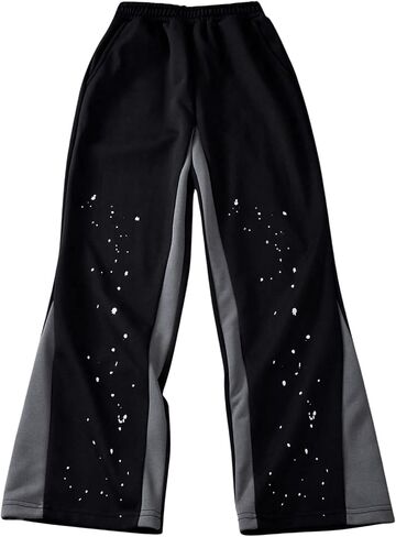 SHENHE Boy's Colorblock Straight Leg Sweatpant Elastic Waist Workout Sports Pants with Pockets in Saudi Arabia