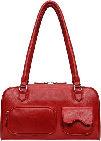 Shoulder Bag for Women Y2K Purse Top Handle Shoulder Bag Vegan Leather Swing Bag for Travel Everyday Use in Saudi Arabia