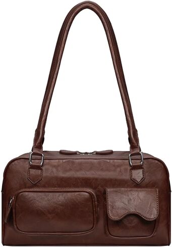 Shoulder Bag for Women Y2K Purse Top Handle Shoulder Bag Vegan Leather Swing Bag for Travel Everyday Use in Saudi Arabia