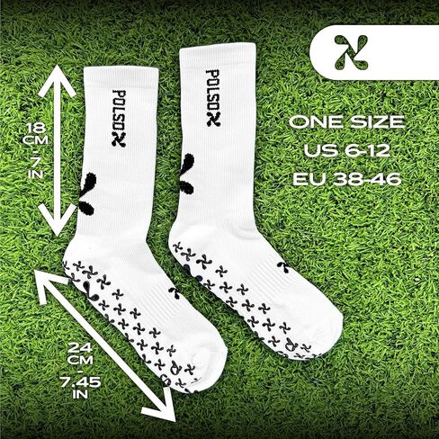 جوارب Grip Soccer - جوارب رياضية مضادة للانزلاق للرجال والنساء والشباب - جوارب رياضية مضادة للانزلاق مع وسادات X-Grip in Kuwait