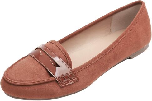 FEVERSOLE Women's Penny Loafer Round Toe Casual Flat Shoes in Saudi Arabia