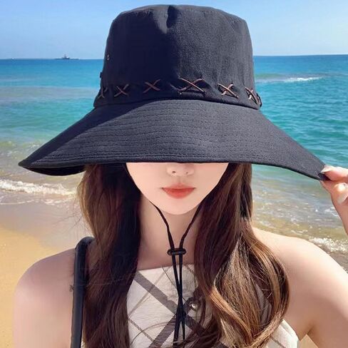 Women Men Western Sun Hat Cowgirl Bucket Hats Sun Protection Snap Up Cowboy Hat for Fishing Beach Safari Hiking in Saudi Arabia