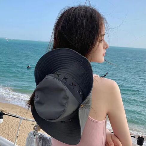 Women Men Western Sun Hat Cowgirl Bucket Hats Sun Protection Snap Up Cowboy Hat for Fishing Beach Safari Hiking in Saudi Arabia