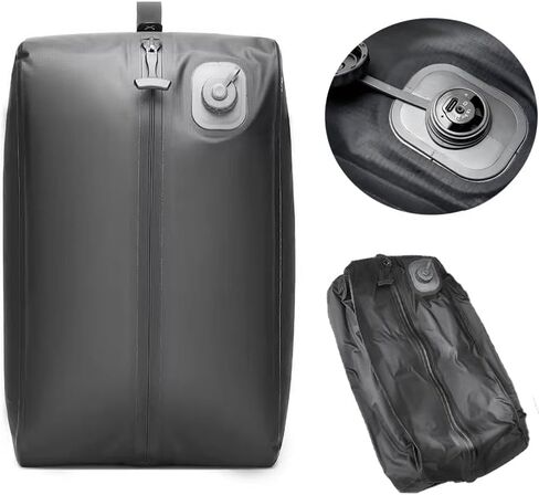 Automatic Vacuum Bag(Air Pump inside) Reusable Storage Bag Folding Outdoor Travel Compression Bag for Suitcases Backpack Luggage in Saudi Arabia
