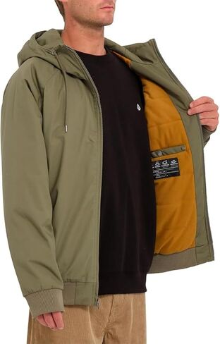 Volcom mens Hernan 10k Teflon Heavyweight Hooded Jacket- Workwear Winter Coat in Kuwait