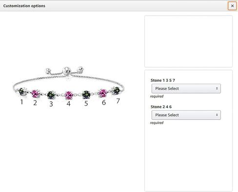 Gem Stone King Customized and Personalized 7 Gemstone Birthstone Tennis Bracelet For Women | 925 Sterling Silver | Adjustable Bolo Bracelet For Women | Easy-On Easy-Off in Saudi Arabia