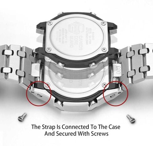 GA2100 Watch Case Band Parts,Full Square Diamond Bezel Steel Metal Case Modifiy Mod Modified Mods Ice Ring Replacement Kit Compatible With Casioak G-shock Ga-2100/Ga-2110/GA-B2100 in Saudi Arabia
