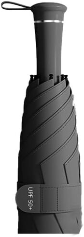 Mini Compact Umbrella travel folding umbrella with rain and sun, 6 ribs built-in hidden telescopic handle for women, compact and portable, UV protection, UPF 50 in Saudi Arabia