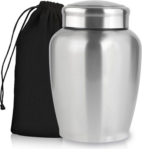 Large Stainless Steel Silver Urn for Ashes Up t0 180 lbs Adult Male & Female, Decorative Cremation Urn for Human Ashes in Saudi Arabia