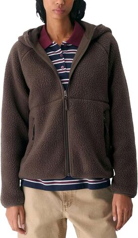 Fleece Jacket Women Full Zip up Sherpa Jackets Fuzzy Hooded Sweatshirts with Pockets 2025 in Saudi Arabia