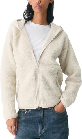 Fleece Jacket Women Full Zip up Sherpa Jackets Fuzzy Hooded Sweatshirts with Pockets 2025 in Saudi Arabia
