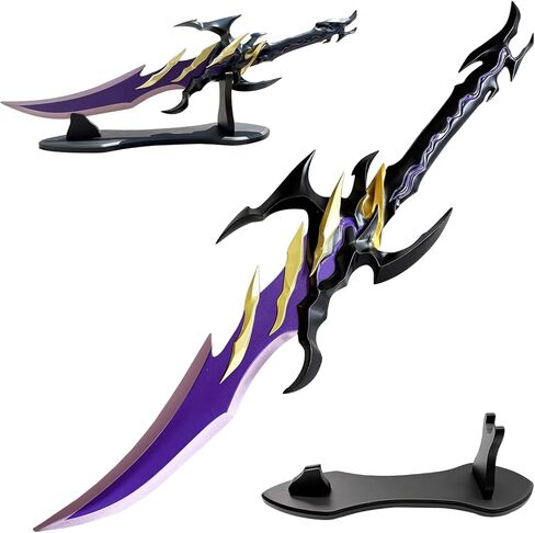 24.6" Anime All Metal Antares' Fangs Sword Sung Jingwoo with Display Stand for Cosplay, Collection-Version 2 in Saudi Arabia