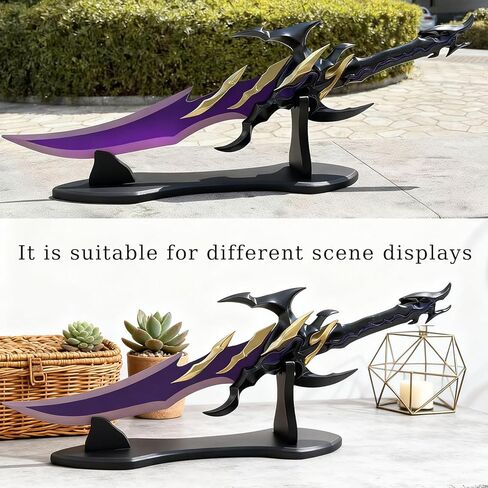 24.6" Anime All Metal Antares' Fangs Sword Sung Jingwoo with Display Stand for Cosplay, Collection-Version 2 in Saudi Arabia