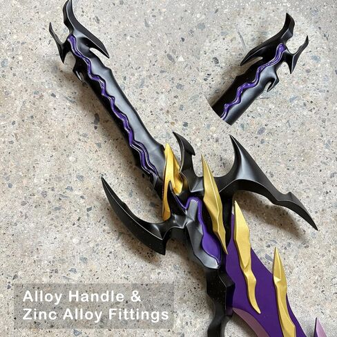 24.6" Anime All Metal Antares' Fangs Sword Sung Jingwoo with Display Stand for Cosplay, Collection-Version 2 in Saudi Arabia
