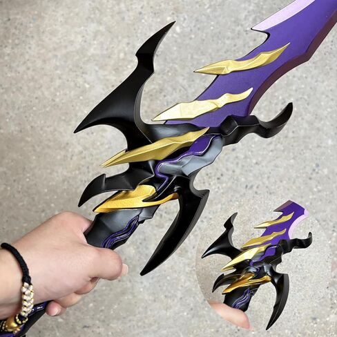 24.6" Anime All Metal Antares' Fangs Sword Sung Jingwoo with Display Stand for Cosplay, Collection-Version 2 in Saudi Arabia