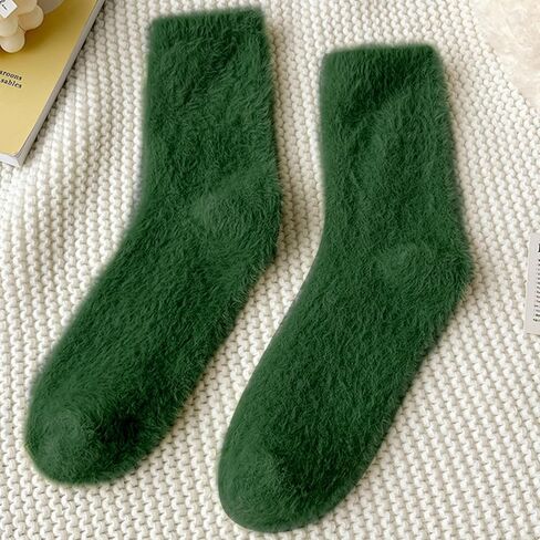 Geyoga 24 Pairs Women Fuzzy Socks Mink Velvet Fluffy Slipper No-Shedding Socks Soft Sleeping Winter Sock Women Gift in Saudi Arabia