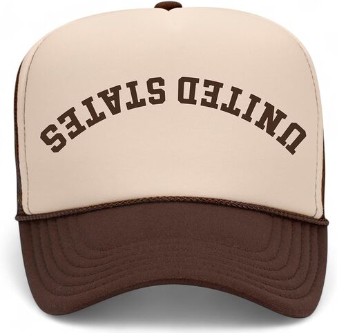 United States Upside Down Reversed Vintage Trucker Hat | 4th of July USA | Premium Snapback Baseball Hat for Men & Women in Saudi Arabia