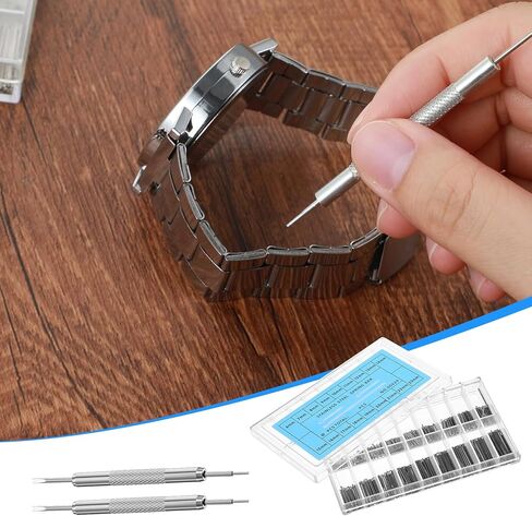 360PCS Watch Band Pins, Stainless Steel Watch Link Pins Replacement Kit with Removal Tools, 18 Sizes (6-23mm) in Saudi Arabia