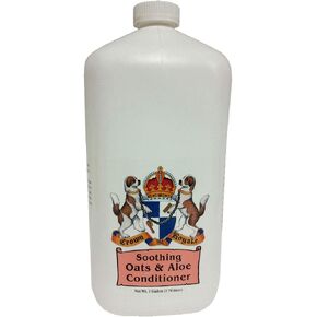 Crown Royale Soothing Oats and Aloe Pet Conditioner Concentrate, for Sensitive Skin Issues, Soothe and Heal Dry Skin, Helps Dematting, Made in USA, 1 gal