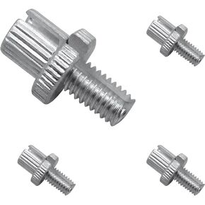 Amavoler Clucth Brake Cable Adjuster Screw Nut Bolts 8mm Universal Aftermarket Accessory Fit for Honda Yamaha Kawasaki Suzuki ATV Motorcycle.Silver (4 pcs)