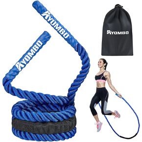 Jump Rope, Weighted Jump Rope for Men Women, Heavy Jump Ropes for Fitness, Skipping Rope for Training, Improve Muscle Strength Workout Equipment