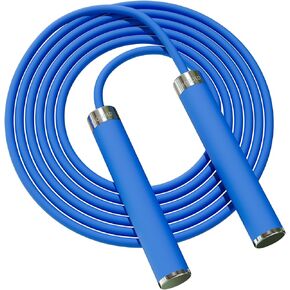 Mogold 5mm silicone Kids&Adults Jump Ropes for Fitness - Length Adjustable Jumping Rope for Beginners with Unbreakable metal Handles and Ultra-Durable Non-Kinking PVC Cord for Skipping Rope