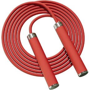 حبال القفز من السيليكون للأطفال والكبار من Mogold مقاس 5 مم من أجل اللياقة البدنية - حبل القفز قابل للتعديل للمبتدئين مع مقابض معدنية غير قابلة للكسر وحبل PVC فائق المتانة غير ملتوي لتخطي الحبل in Kuwait