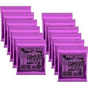 Ernie Ball 2220 Power Slinky Nickel Wound Set Electric Guitar Strings - 12 PACK