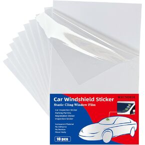 ملصق الزجاج الأمامي للسيارة، أداة وضع الزجاج الأمامي، لاصق نافذة شفاف للسيارة (10 قطع/4 بوصة × 6 بوصة) in Kuwait
