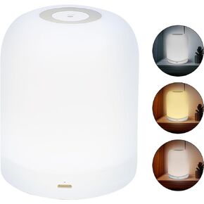 Faweima Illuminate LED Night Light Touch Lamp - Harmony Glow Warm Light Lamp | Dimmable Cordless Rechargeable Lamp | Nightlight for Baby Nursery | Ideal for Kids and Adults