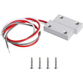 Aoje-Link MC-51 NC + NO Wired Magnetic Switch Door Window Reed Switch Micro Alarm Magnetic Contact Security Silver Gray 1pcs_AB