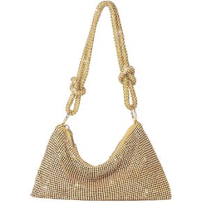 WIOLETA Rhinestone Bag Purse Sparkly Crystal Purse for Party & Wedding