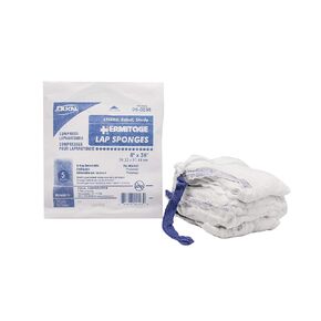 DUKAL 99-0036 Laparotomy Sponge, Prewashed, X Ray Detect, soft pack, 8" x 36", Sterile (Pack of 200)