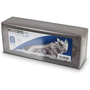 طين الخبز البوليمر الرمادي من سارجنت آرت، كتلة بوزن 1 كجم، سهل الاستخدام والتنعيم، آمن وغير سام، يستخدم لجميع أنواع مشاريع نحت الطين والحرف اليدوية in Kuwait