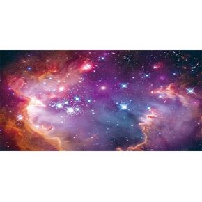 AWERT 36x18 inches Galaxy Aquarium Background Outer Space Stars Sky Fish Tank Background Dreamy Cosmos Universe Nebula Constellation Terrarium Background