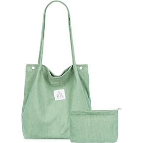 Iioscre Corduroy Tote Bag for Women,Large Capacity Casual Shoulder Handbags,Mini Multi purpose Handbag ﻿