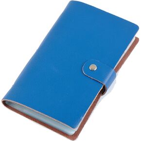 boshiho Leather Credit Card Holder Business ID Card Case Book Style 90 Count Name Card Holder Book (Black)