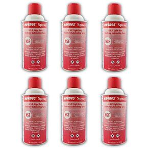 Haynes Spray, U.S.P. Light Duty Sanitary Lubricating Spray, Food Grade Lubricant Spray, 6 x 9oz Spray Can