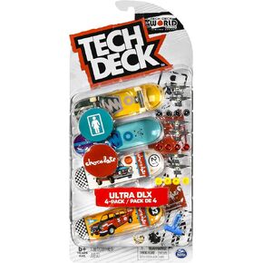 Tech-Deck Ultra DLX 4 Pack 96mm Fingerboard 2020 Crossover - Girl/Chocolate