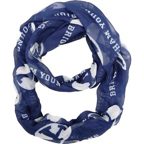 Littlearth womens NCAA BYU Cougars Sheer Infinity Scarf, Team Color, One Size