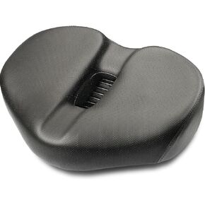 Noseless Bike Seat for Men Women Comfort - Noseless Bicycle seat Suitable for City, Electric Bikes, Wide Bike Saddle Cushion