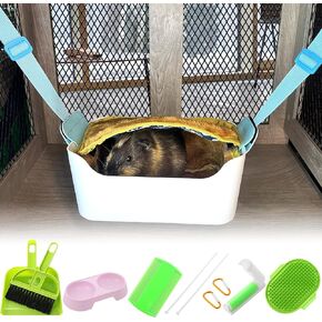 KEXWEN Rat Bed,Guinea Pig Hammock Bed, Pet Rat Toys of Warm Bed,Mouse Hideouts for Ferret Gliders Small Pet Bed，Large Size Cage Accessories and House.