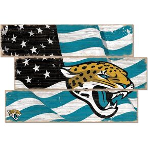 Fan Creations Jacksonville Jaguars 3-Plank Team Flag