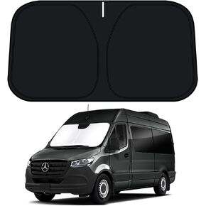 D-Lumina Windshield Sun Shade for Volkswagen Atlas 2018-2023 VW Atlas Cross Sport Accessories, Front Window Sunshade Sun Visor Protector Block UV Rays Heat, Foldable 2 Layers 210T Material