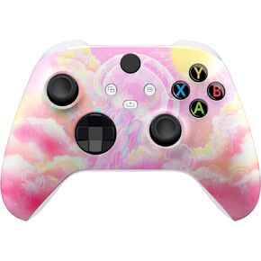 eXtremeRate Replacement Shell for Xbox Series X|S Controller - Unleash Your Style - Donut Odyssey Custom Acessories Skin Front Housing Cover for Xbox Core Controller Wireless[Control Without]