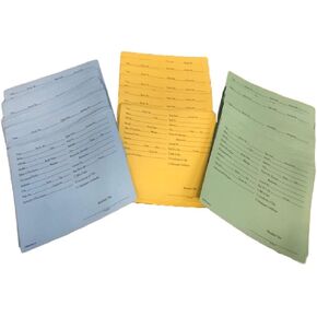 Vehicle Deal Envelopes Dealer Jackets File Folders (Pack of 25 Blue / 25 Manila / 25 Green) in Saudi Arabia