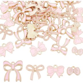 SUNNYCLUE Enamel Bowknot Charms for Jewelry Making Charms DIY Craft Supplies